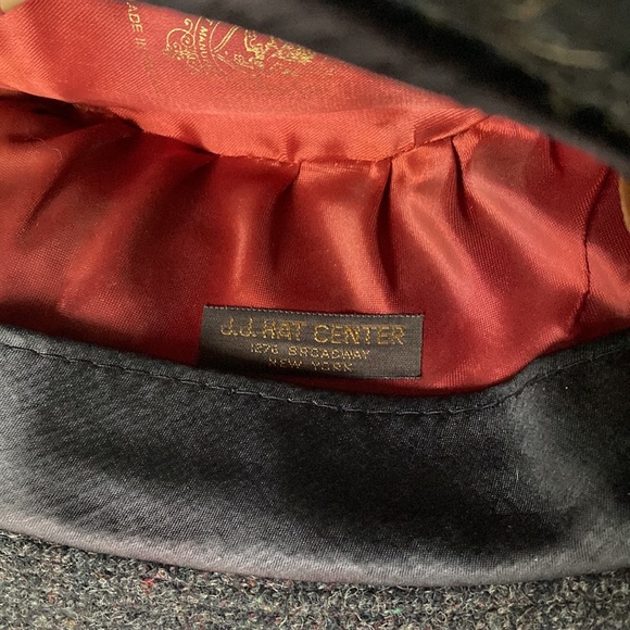 JJ Hat Center Harris Tweed Wool Vintage Fedora M - Picture 4 of 6